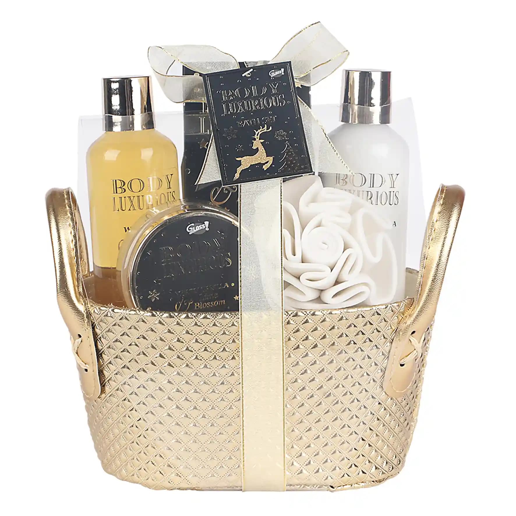 Paniere de bain body luxurious 5li set qizili