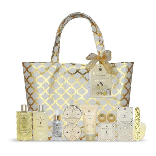Belle luxury gold maxi sac de bain 9lu set