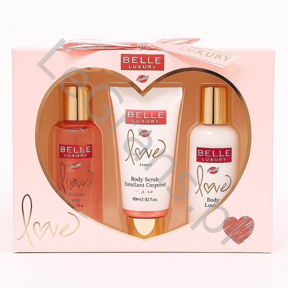 Belle luxury for love coffret trio de douche 3 lu