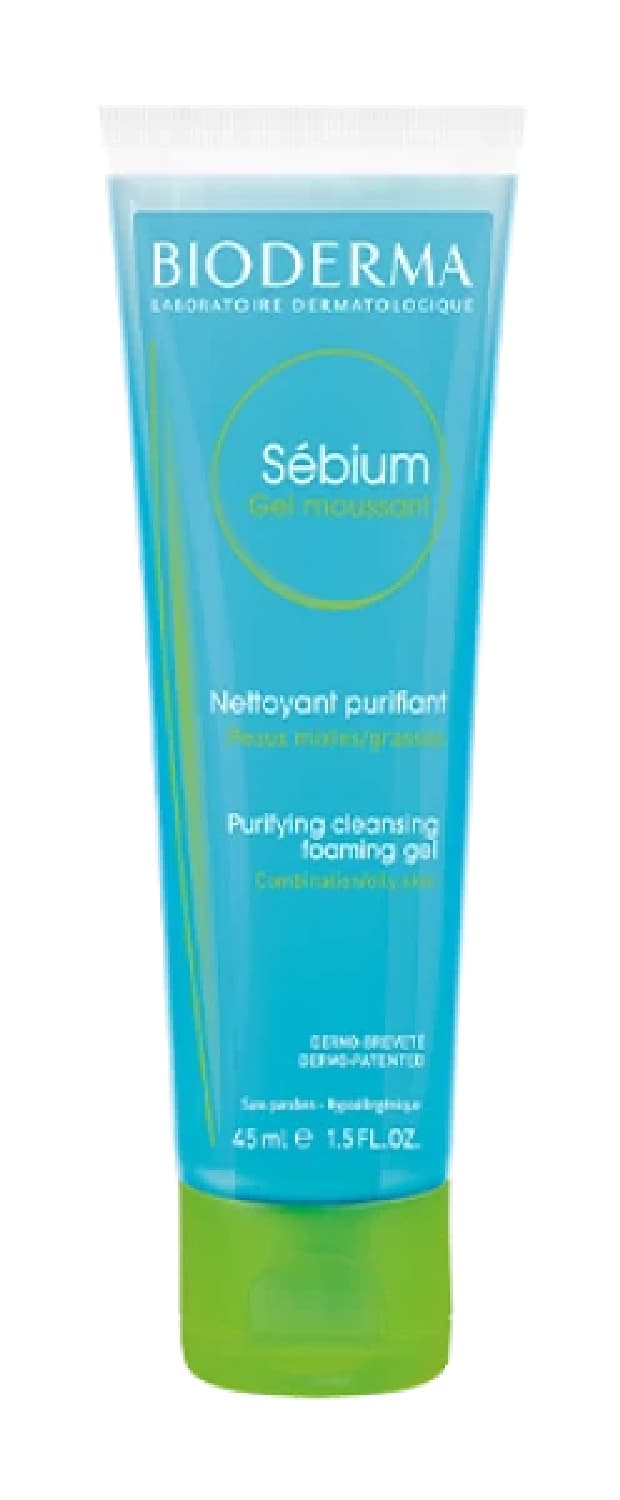 Bioderma üz təmizləmə geli, yağlı və qarışıq dəri üçün, 45 ml