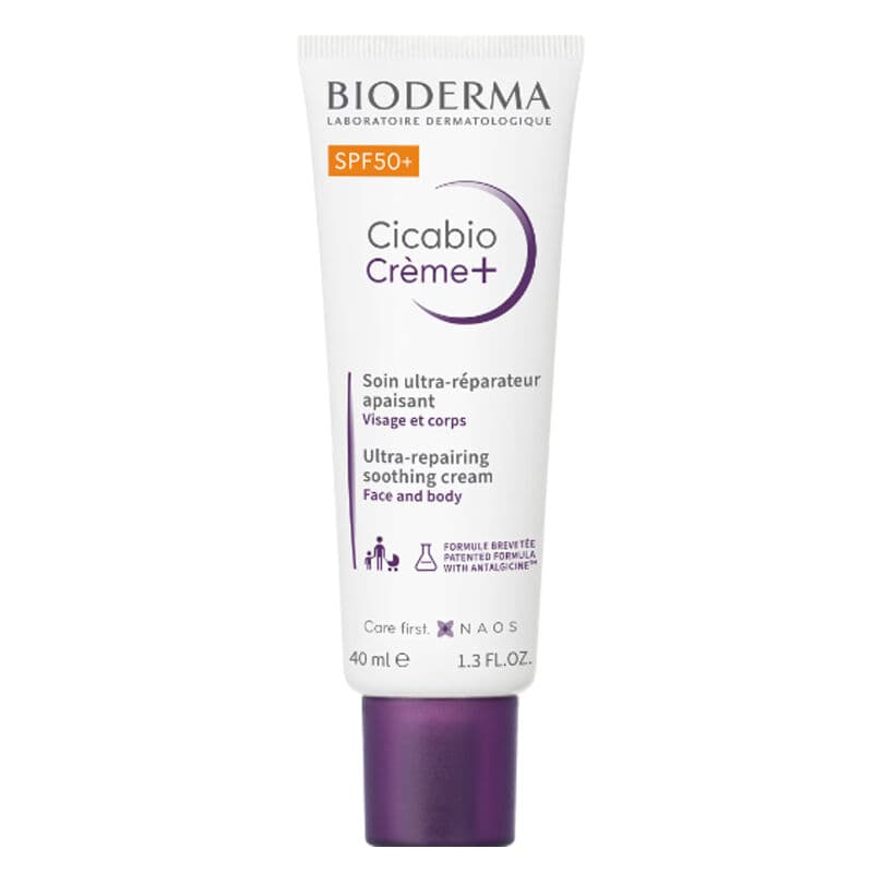 Bioderma cicabio солнцезащитный крем spf 50+, 40 мл