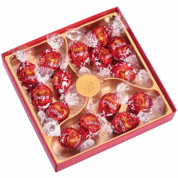 Lindt lindor sokolad 187 qr red box