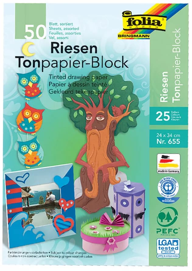 Folia tikinti bloku kagiz 