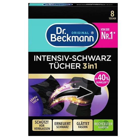 Dr.beckmann rengoruyucu salfet 6ed qara paltar