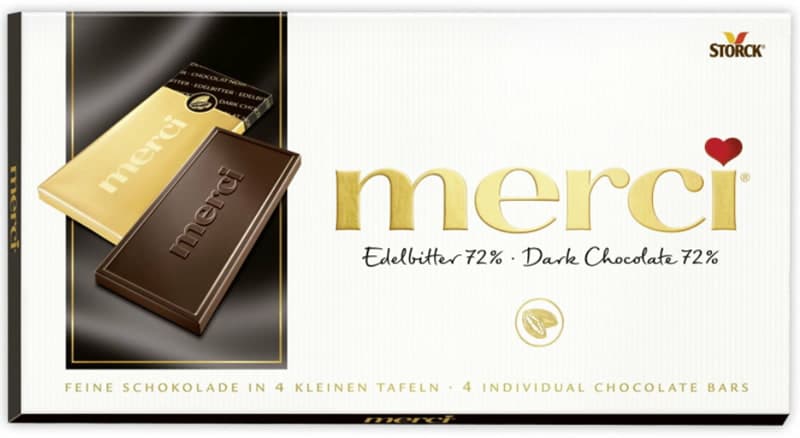 Merci plitka sokolad 100 qr 72% tund