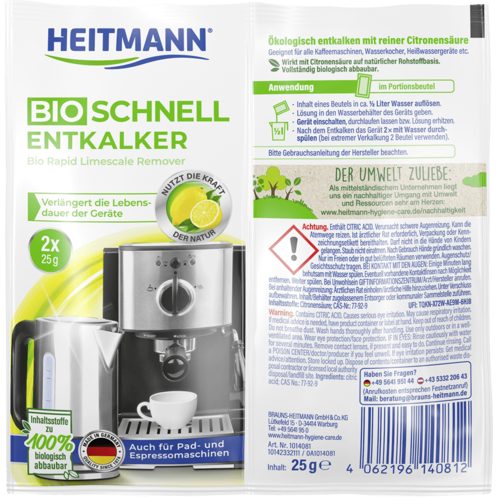 Heitmann bio kirec temizleyici toz 50 qr