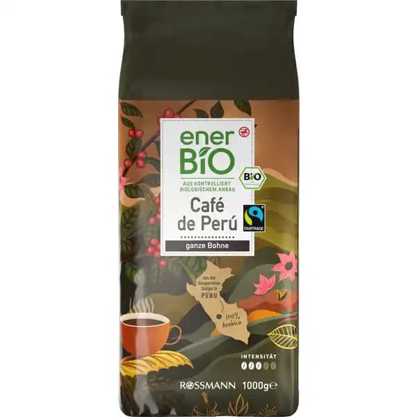 Enerbio кофе peru в зернах, 1 кг