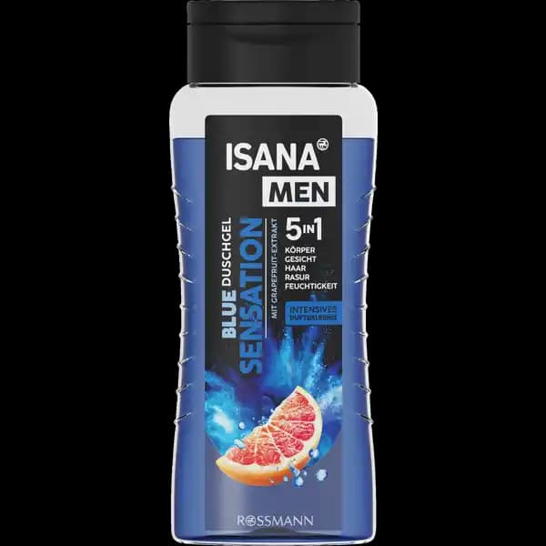 Isana men гель для душа blue sensation, 300 мл