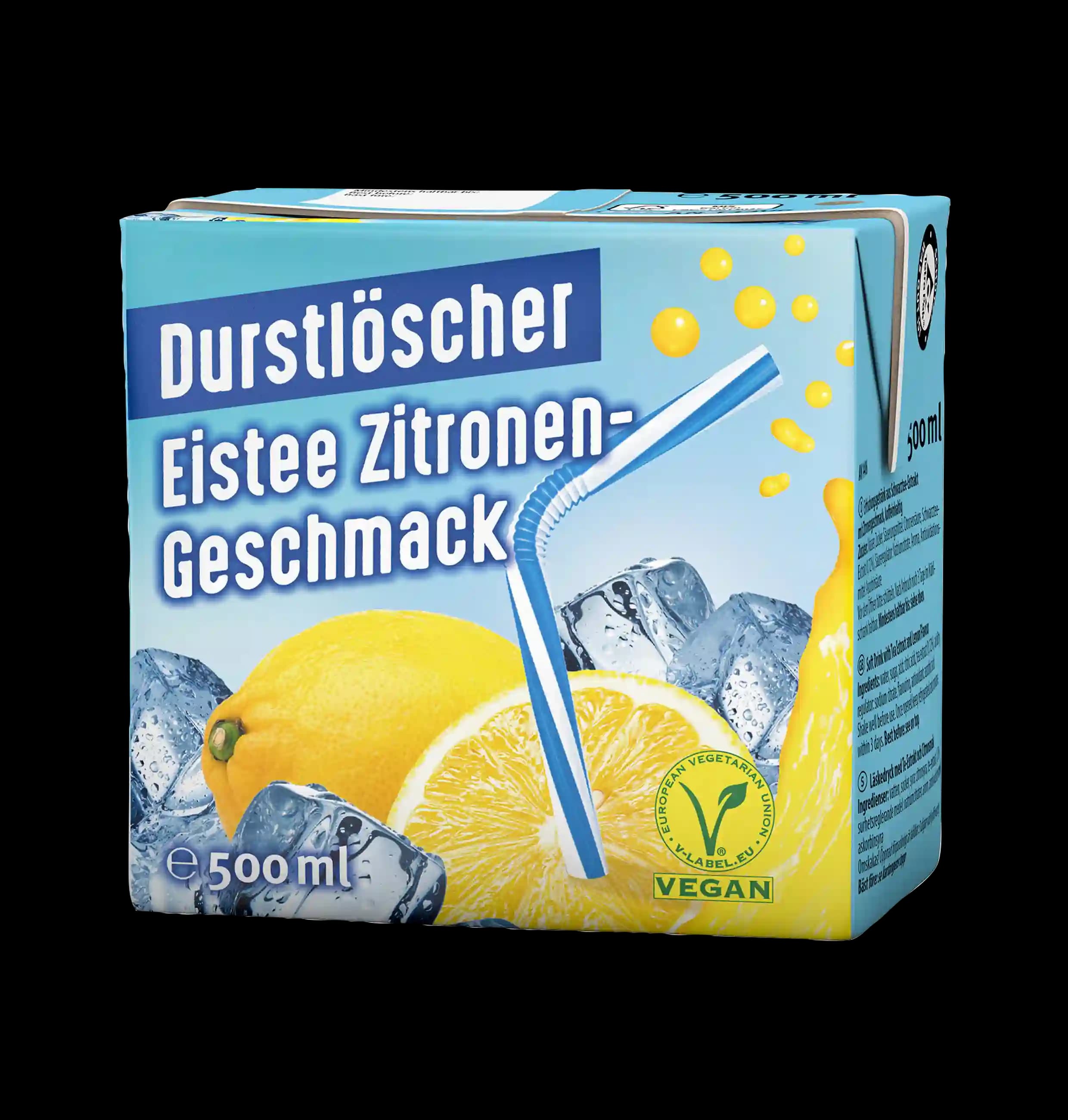 Durstlöscher limonlu soyuq çay meyvə içkisi, 500 ml
