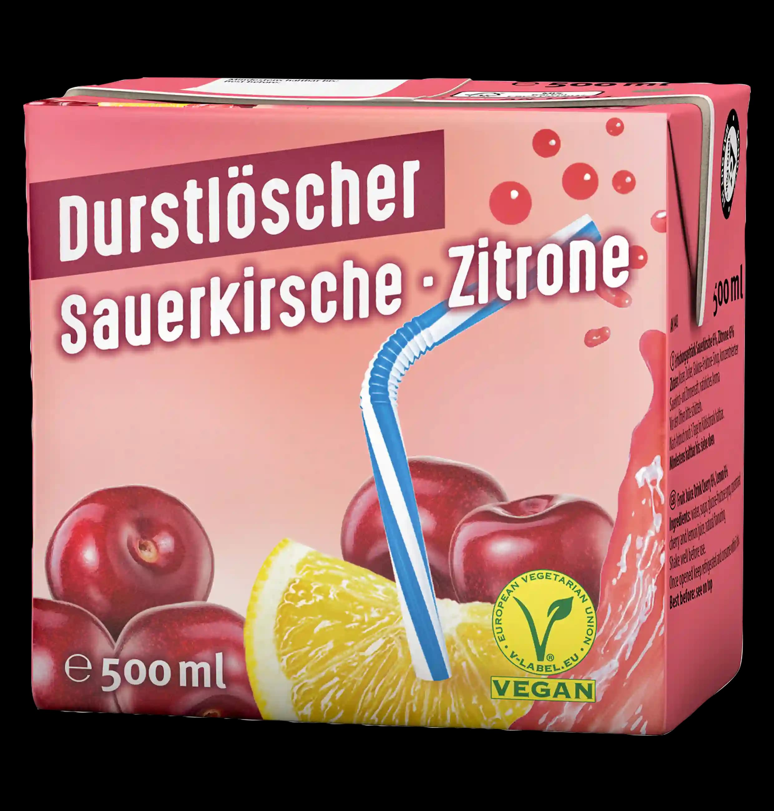 Durstlöscher turş albalı və limonlu meyvə içkisi, 500 ml