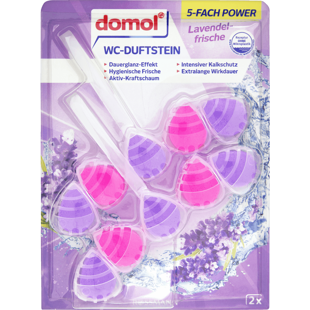 Domol unitaz temizleyici blok 2x55 gr lavanda