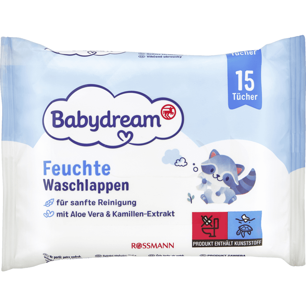 Babydream nem salfet aloe ve cobanyastigi 15ed