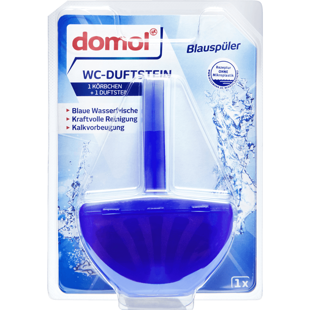Domol unitaz temizleyici blok 40gr mavi su