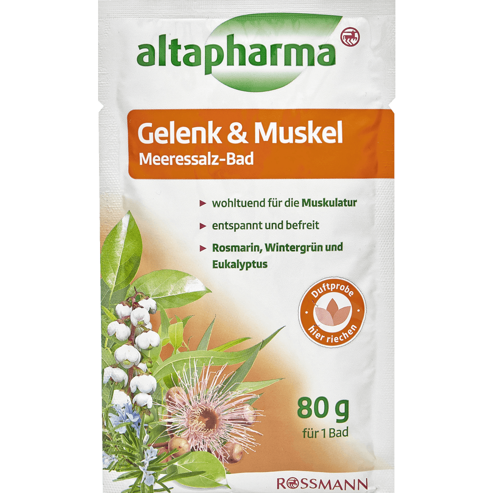 Altapharma vanna deniz duzu 80gr ezeleler ucun