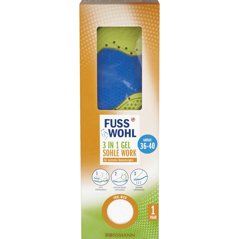 Fusswohl ayaqqabi icliyi gel 36-40 1cut