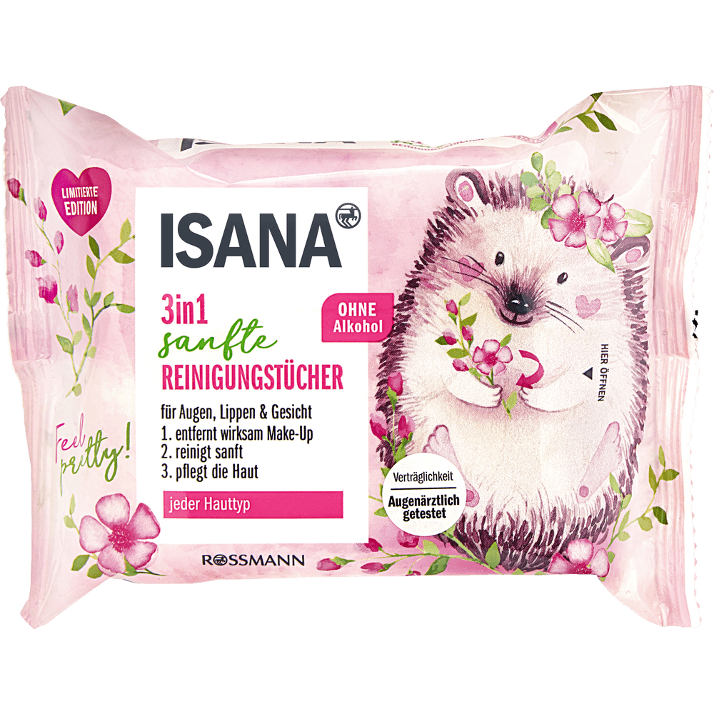 Isana uz temizleyici nem salfet 3in1 25ed nemlendi