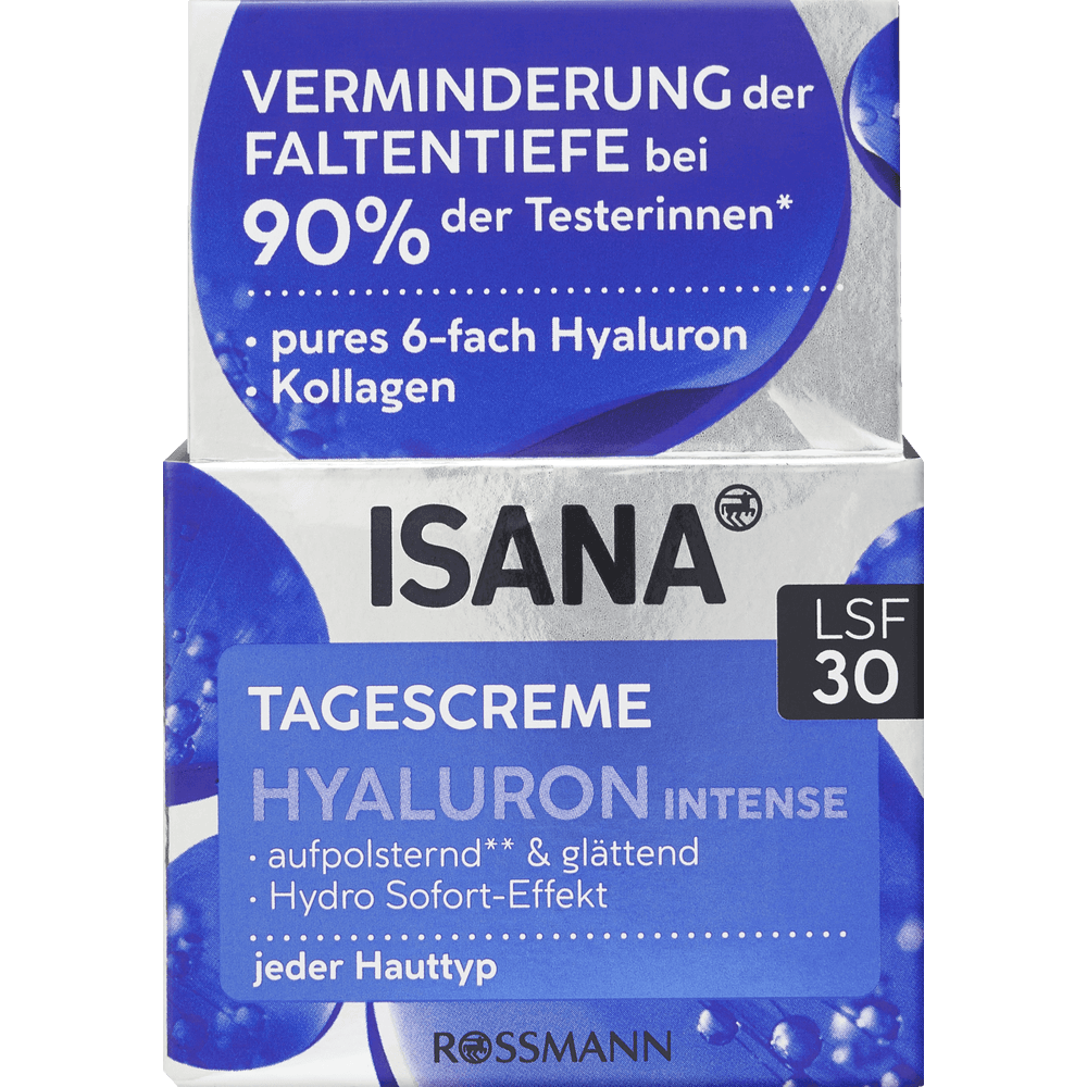 Isana hyaluron gunduz krem spf30 50ml nemlendirici