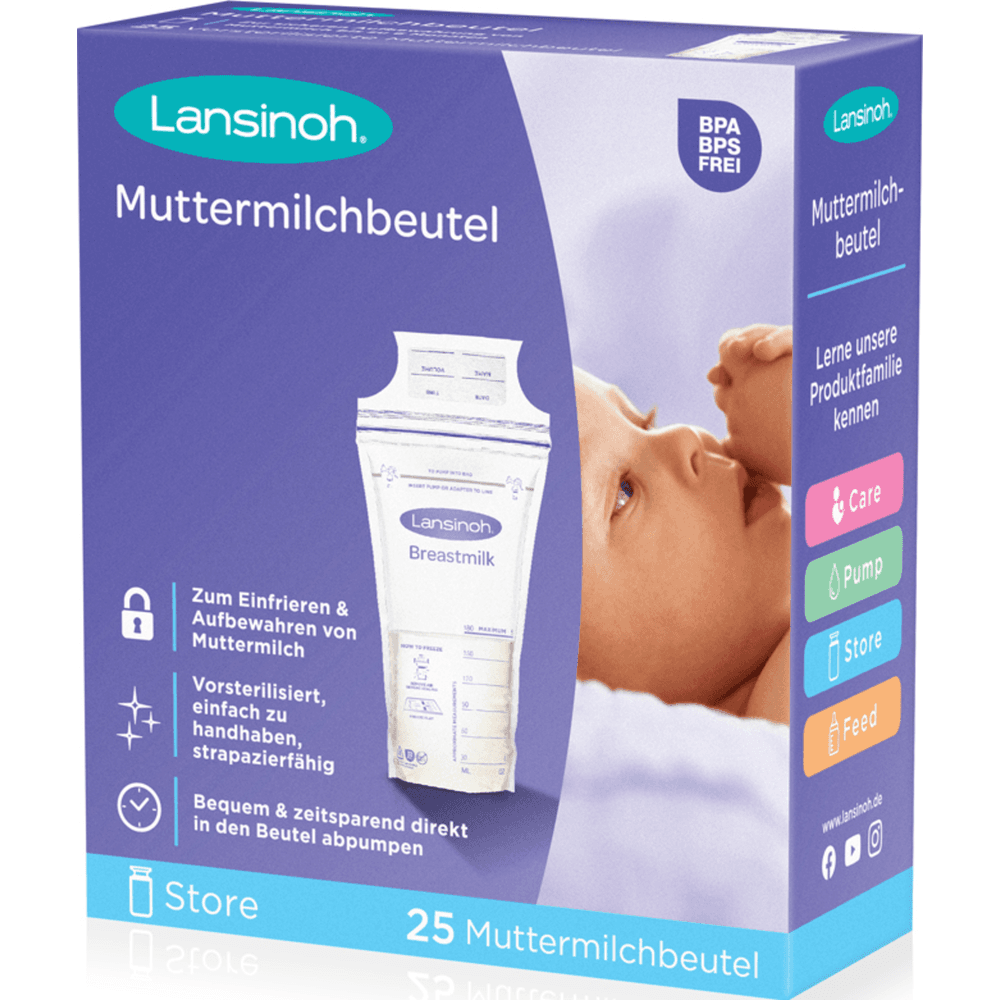Lansinoh sud saxlama paketi 25ed