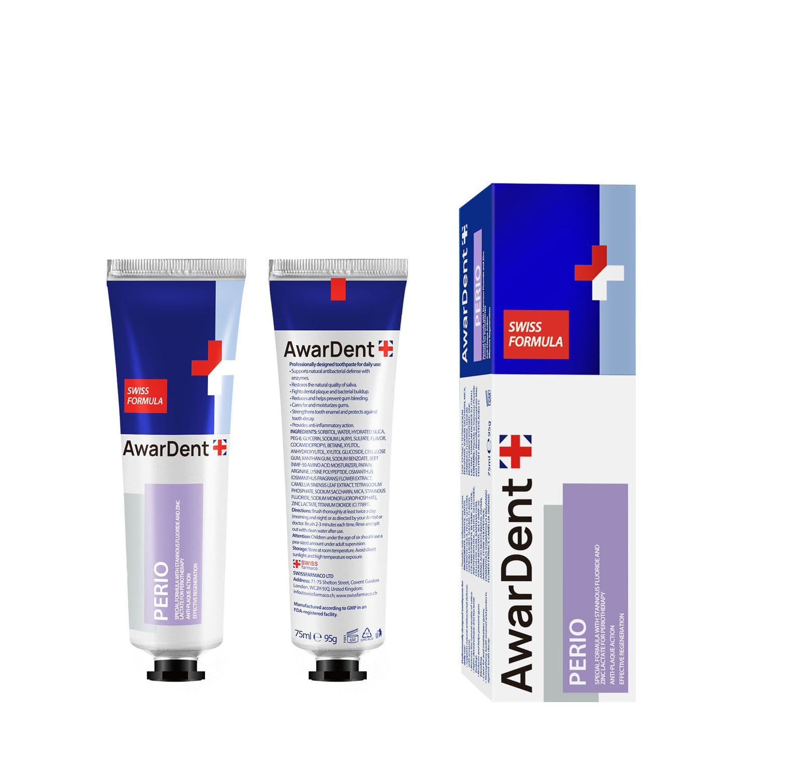 Awardent perio diş məcunu, 75 ml
