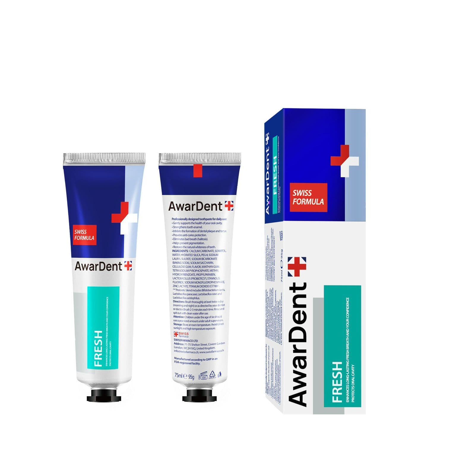 Awardent fresh diş məcunu, 75 ml