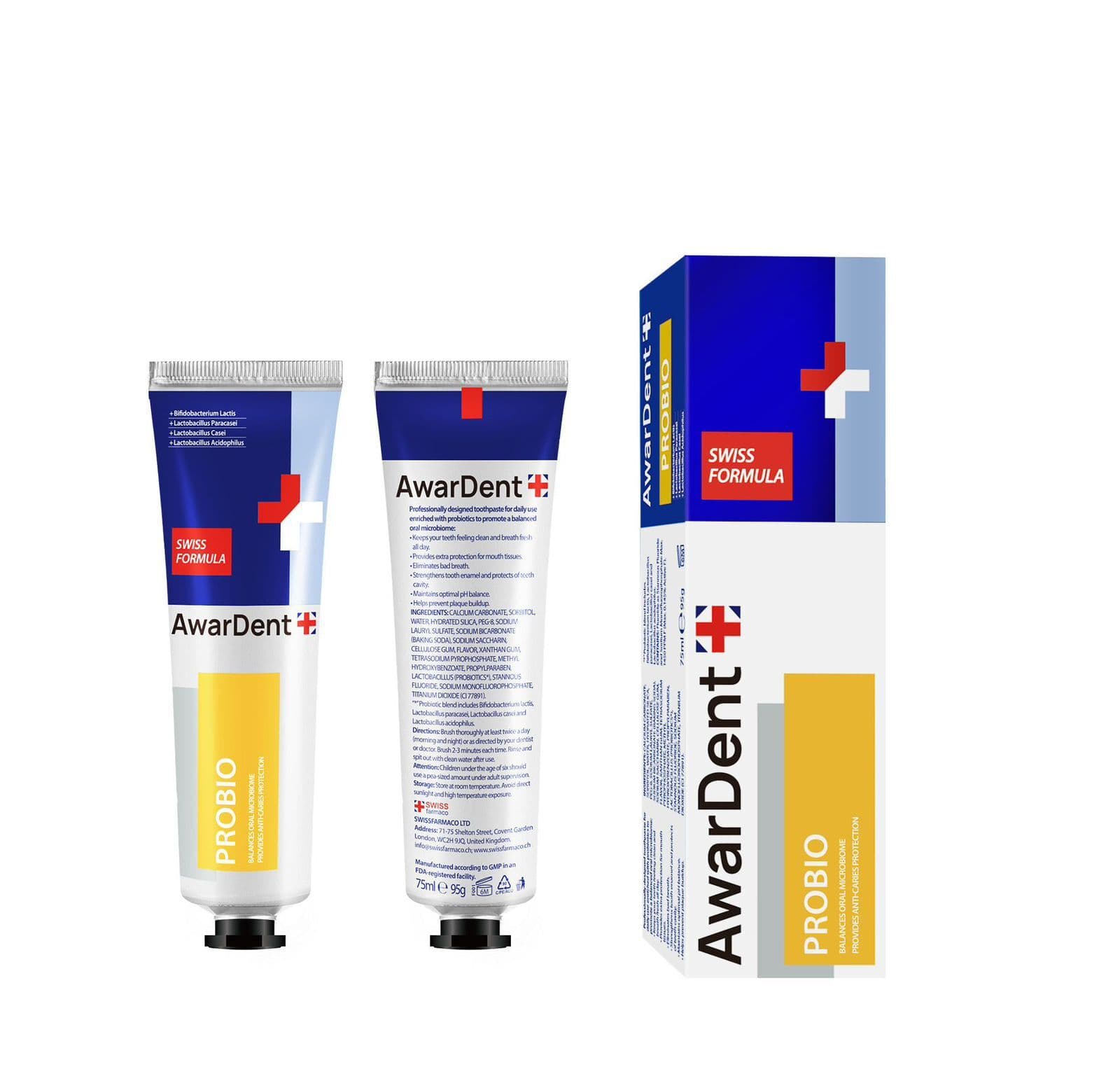 Awardent probio diş məcunu, 75 ml