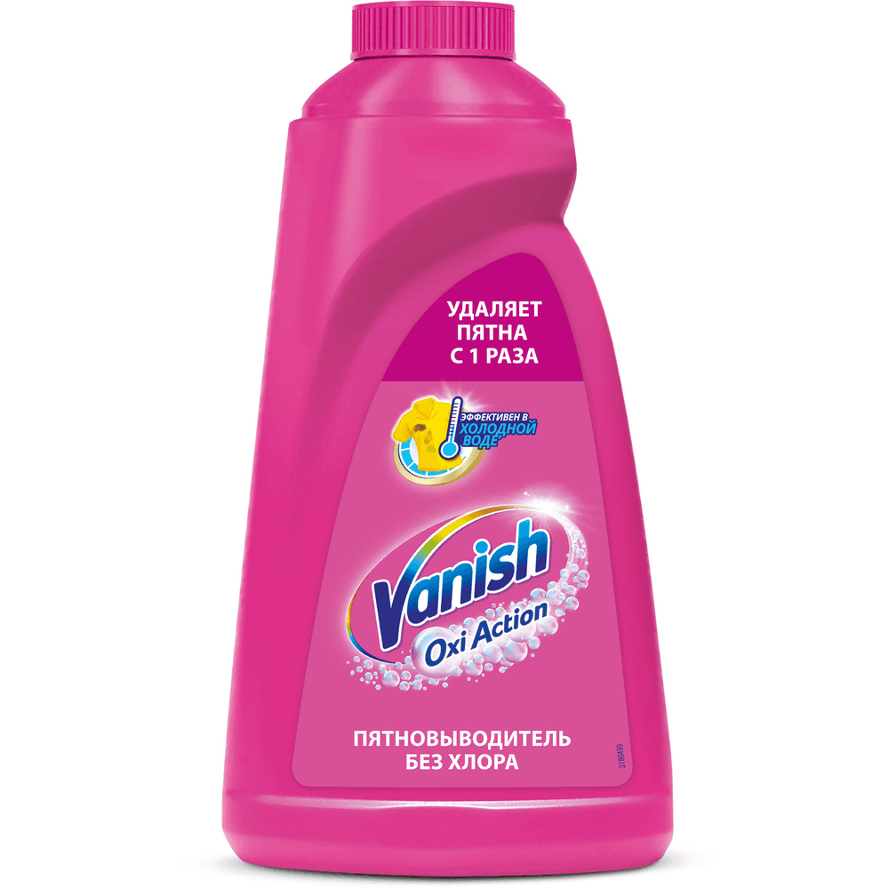 Vanish oxi action maye ləkə təmizləyici, ağ və rəngli paltarlar, 1 l