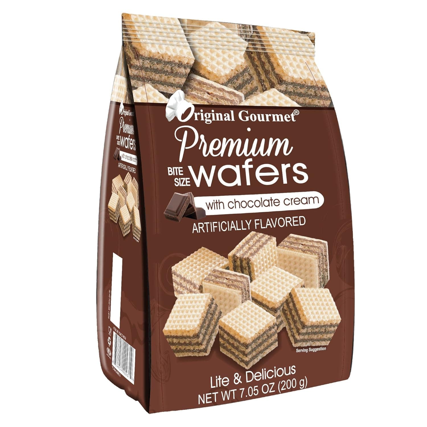 Original gourmet chocolate wafers, 200 g