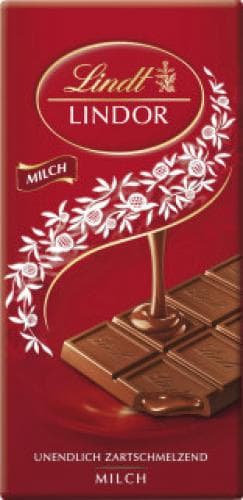 Lindt lindor sokolad plitka 100 qr sud