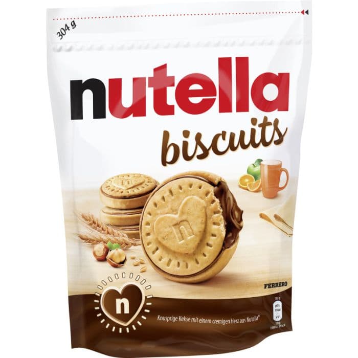 Ferrero nutella pecenye 304 qr biscuits