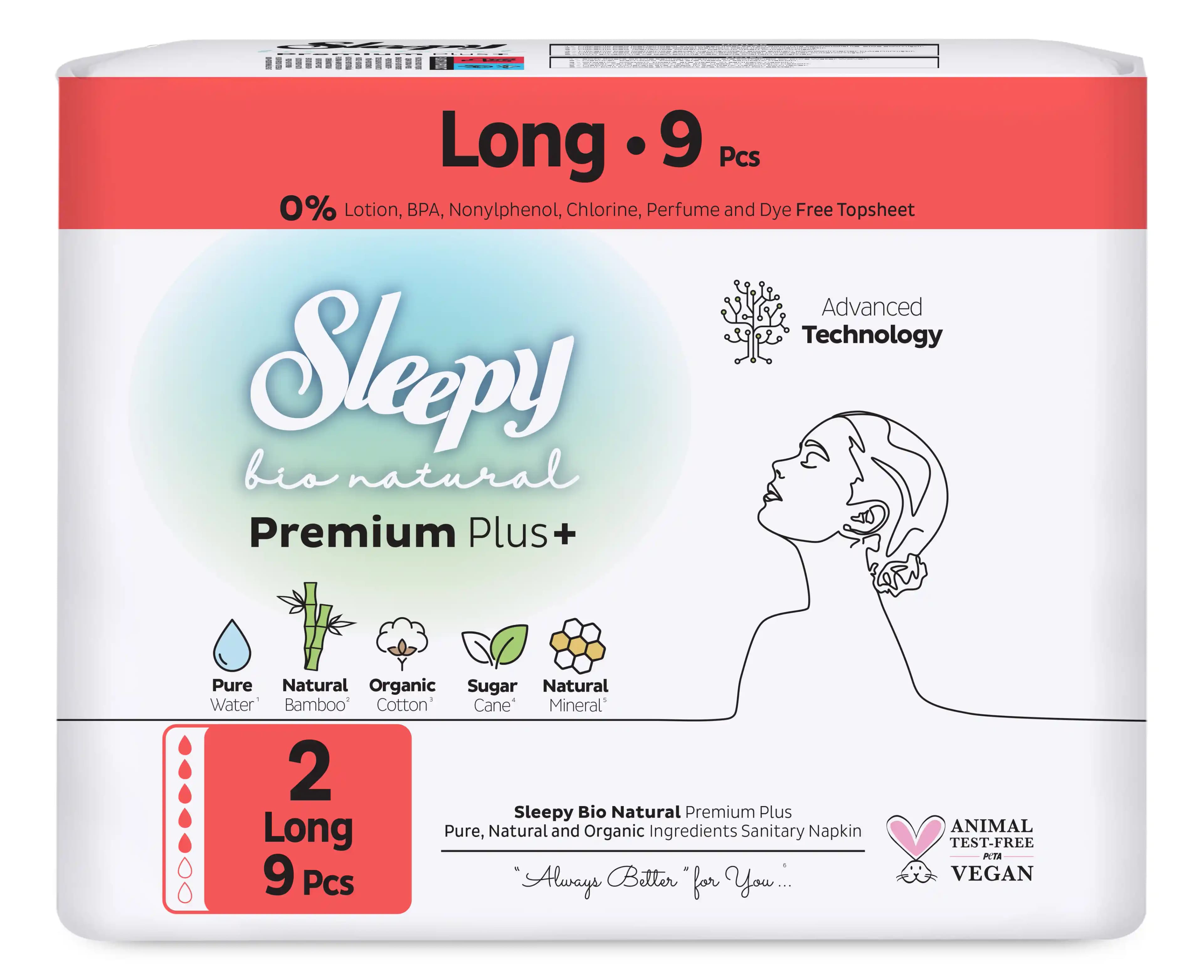 Sleepy bio natural premium plus gigiyenik bez 9 ed