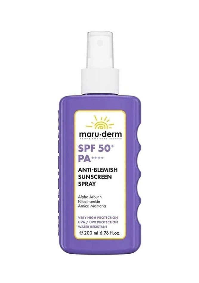 Maruderm gunes spreyi spf50+ 200 ml lekeye qarsi