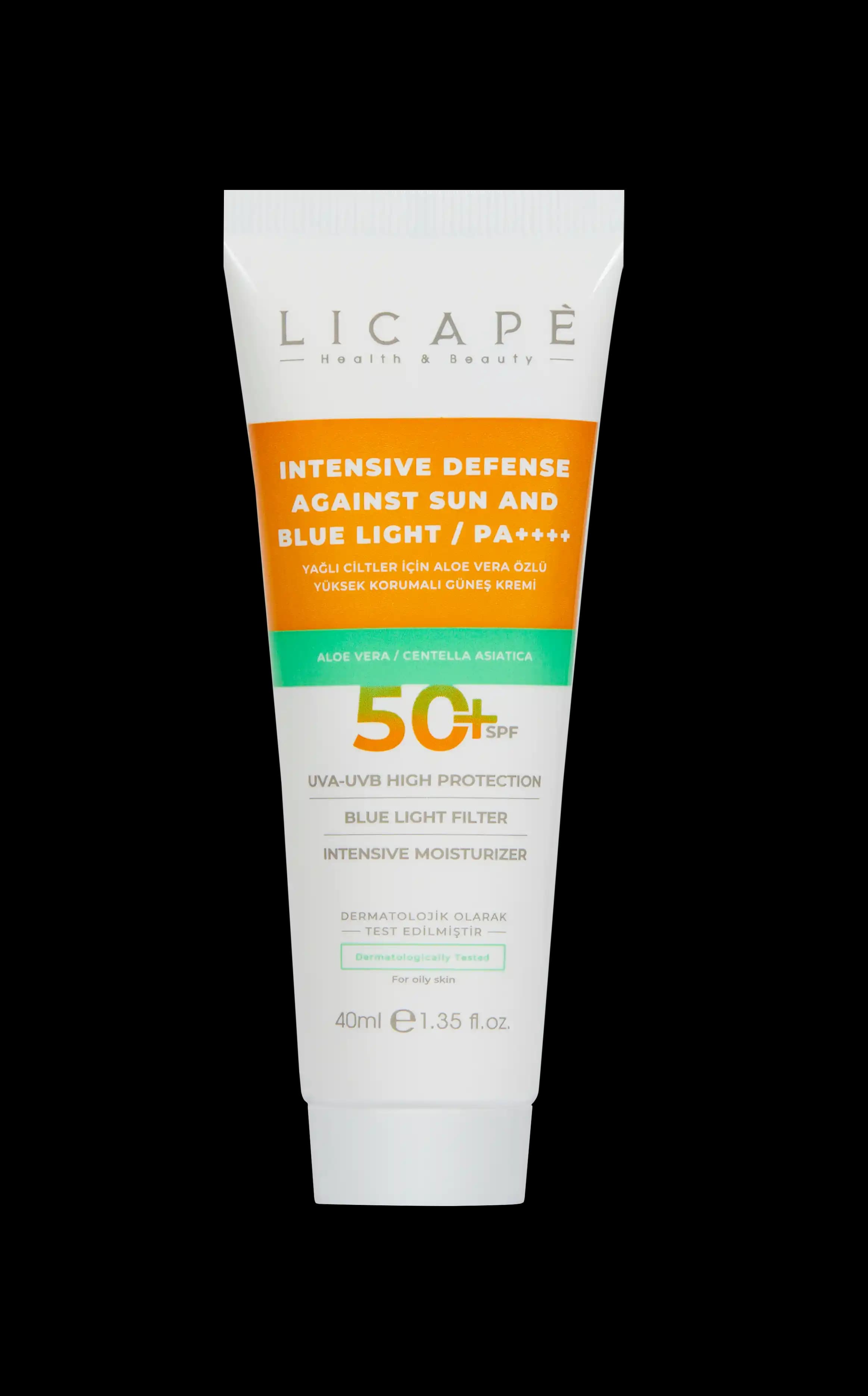 Licape günəş kremi, yağlı dəri üçün, spf 50+, 40 ml