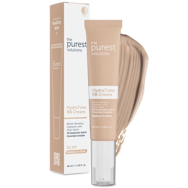 The purest solutions bb krem, orta-tünd ton, quru dəri üçün, spf 50+, 40 ml
