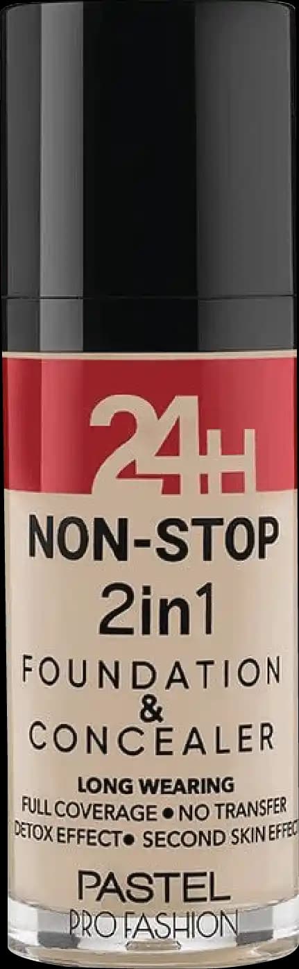 Pastel 24h non-stop 2in1 found& conceal 601