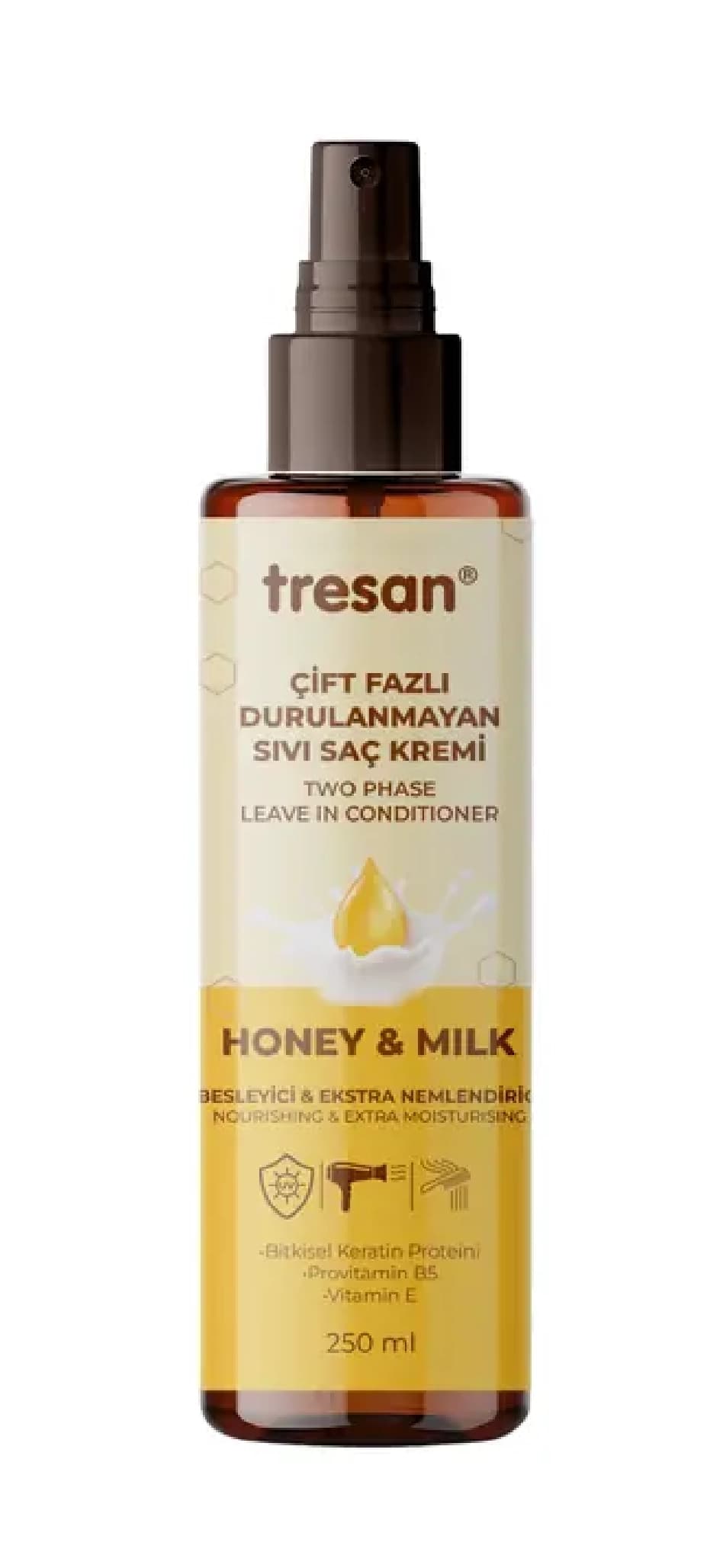 Tresan bal və südlü maye saç kondisioneri, 250 ml