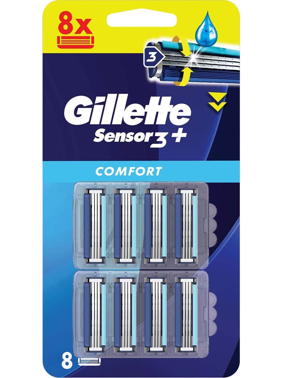 Gillette sensor 3 plus comfort ulguc basligi 8 ed