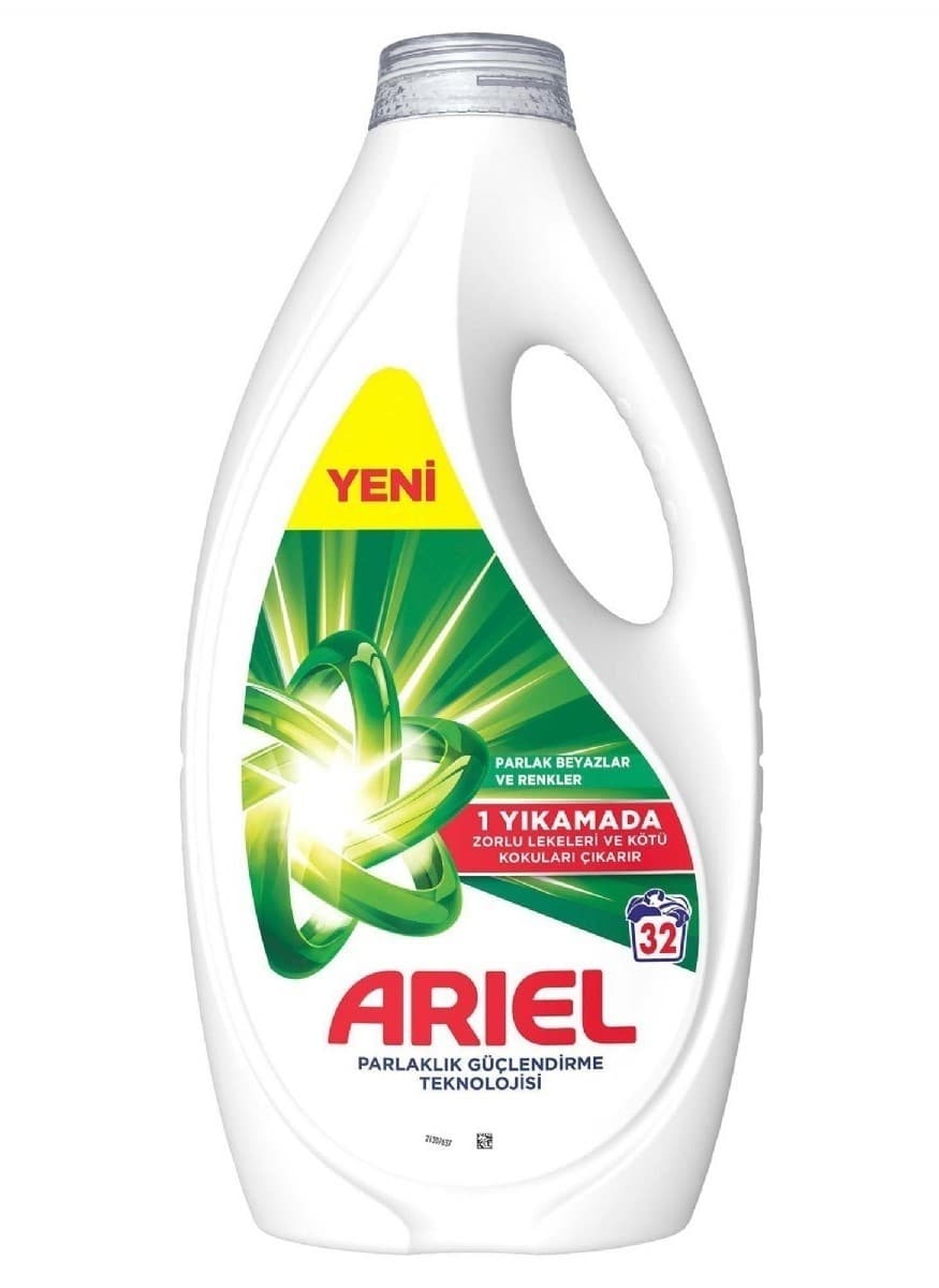 Ariel dağ təravətli yuyucu gel, ağ və rəngli paltarlar, 32 yuma, 1,44 l