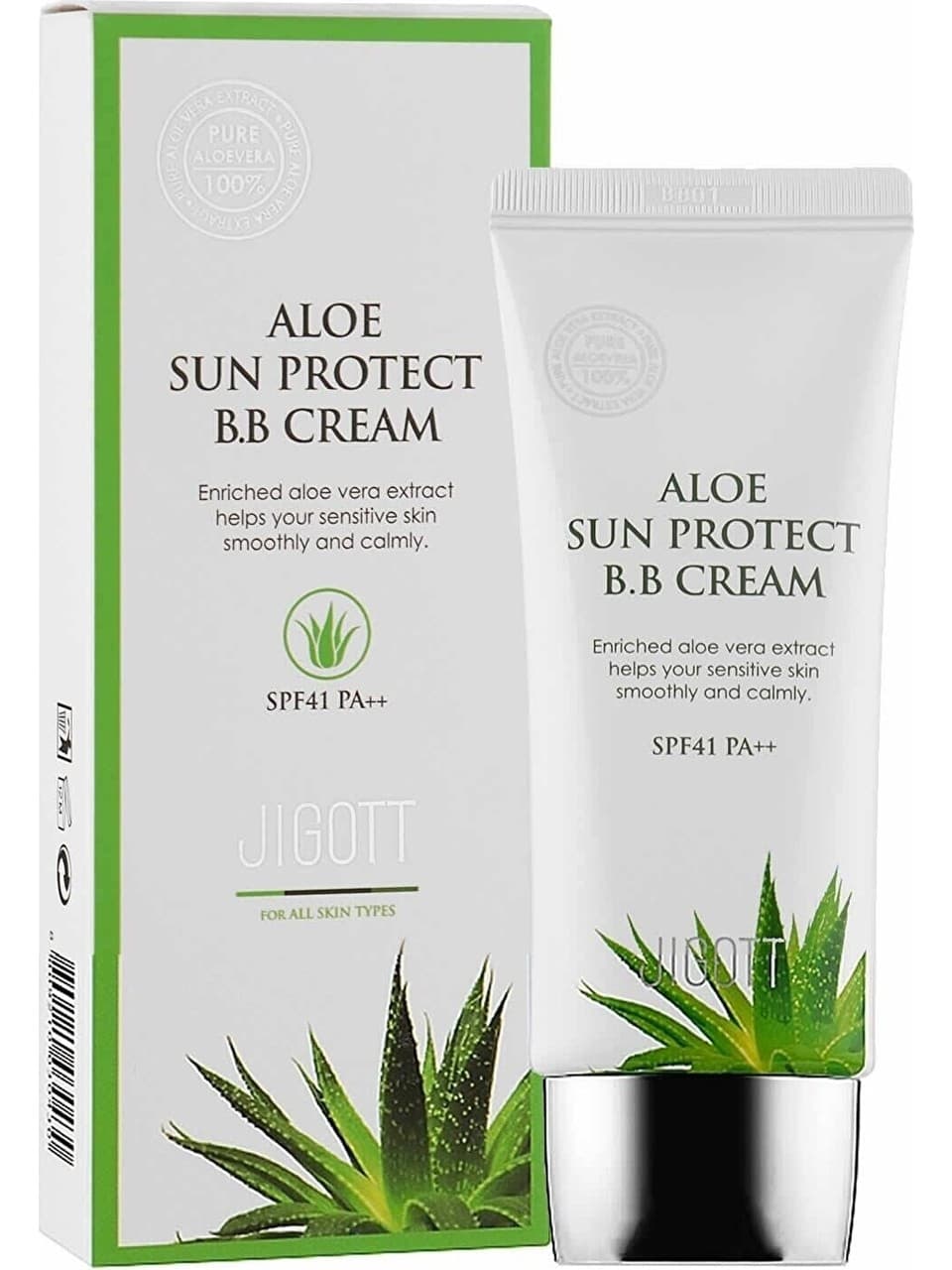 Jigott aloe sun protect bb krem, spf 41, pa++, 50 ml