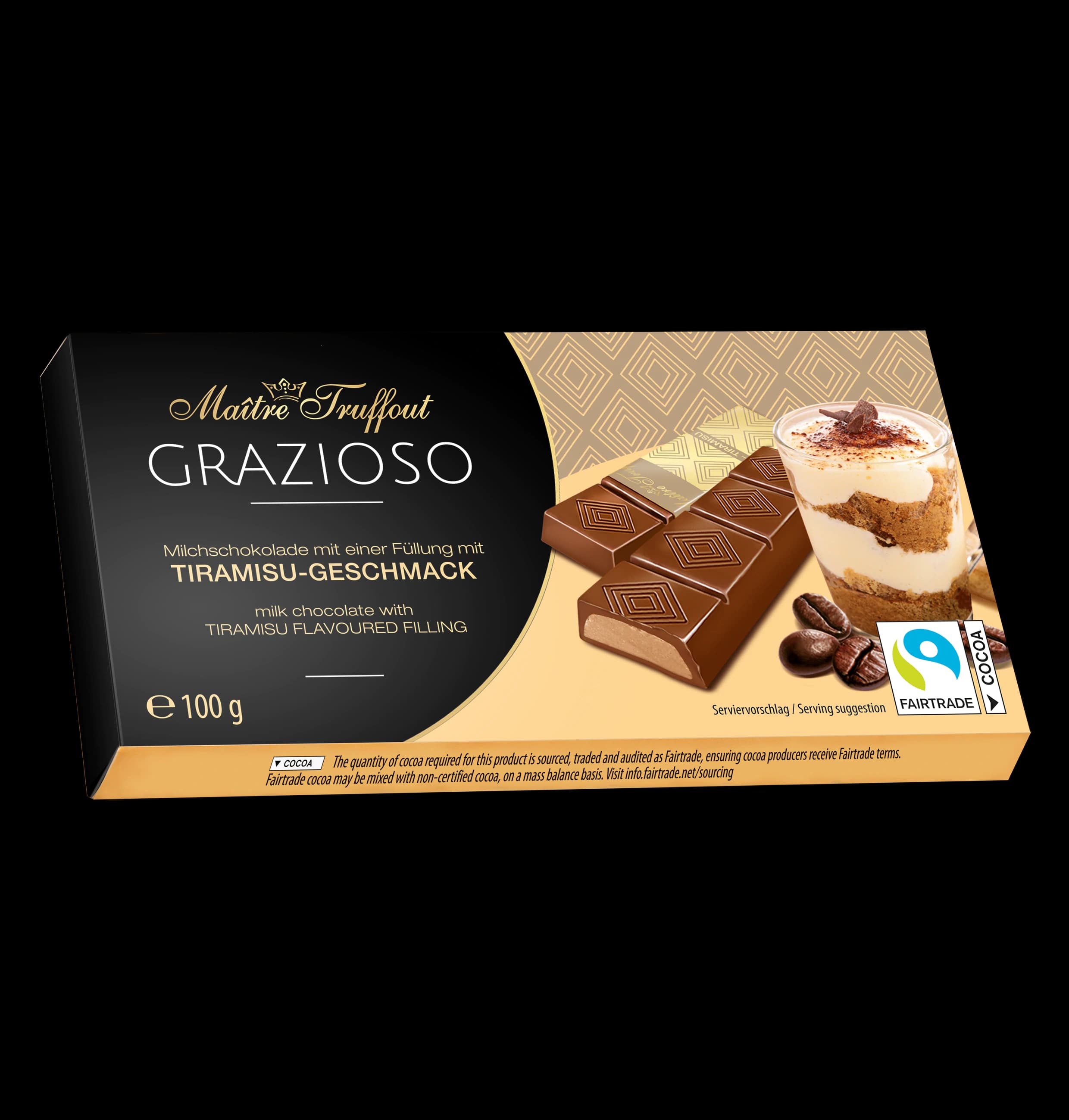 Maitre truffout sokolad 100 qr tiramisu