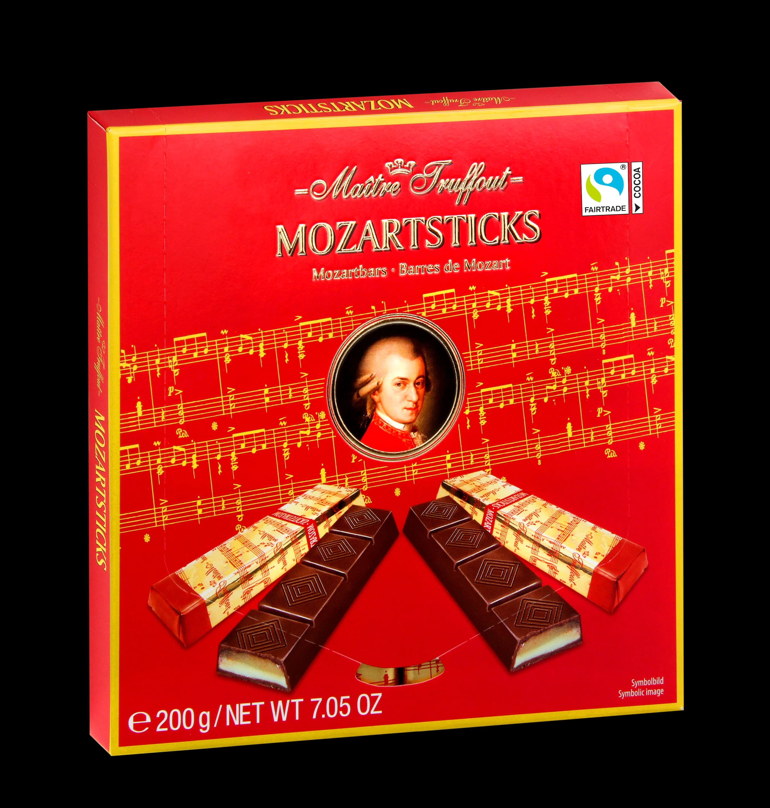 Maitre truffout mozartsticks 200 qr cubuq sokolad
