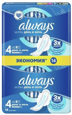 Always ultra gigiyenik bez eko gece. n4. 14 eded