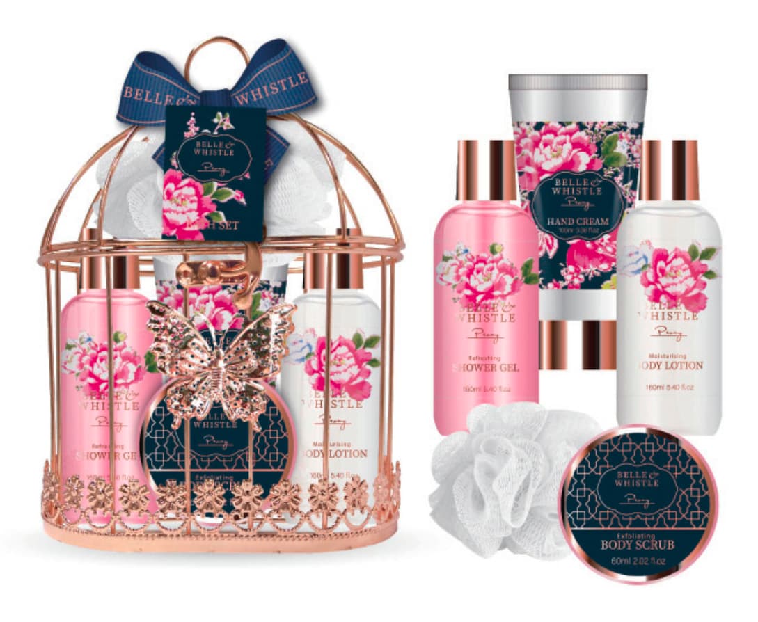 Belle&whistle spring 5li set metal bath cage