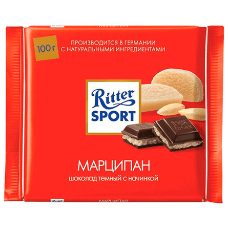 Ritter sport marzipan sokolad 100 qr