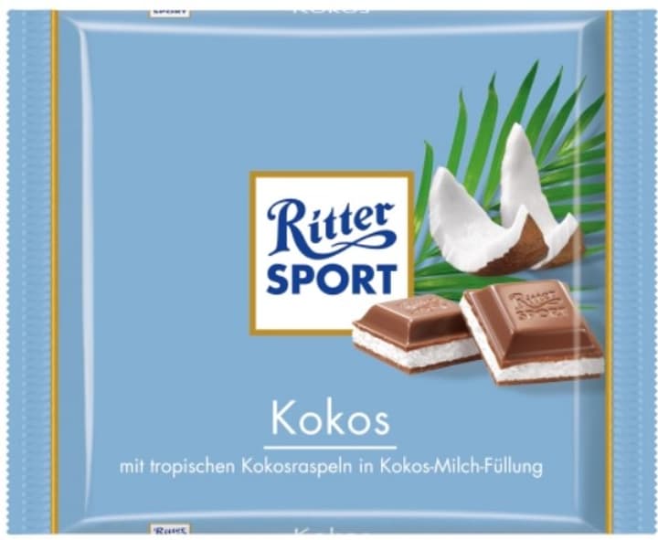 Ritter sport sokolad 100 qr kokos