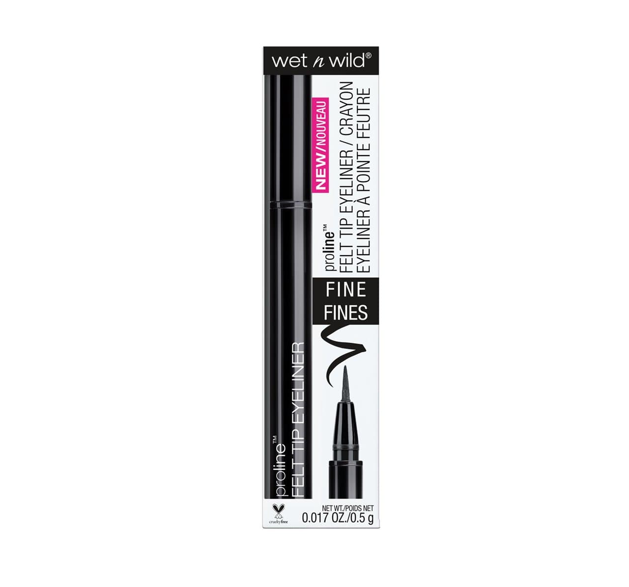 Wet and wild proline felt tip eyeliner black 