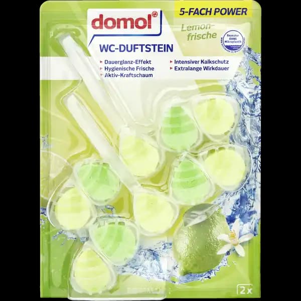Domol unitaz temizleyici blok 2x55 gr limon