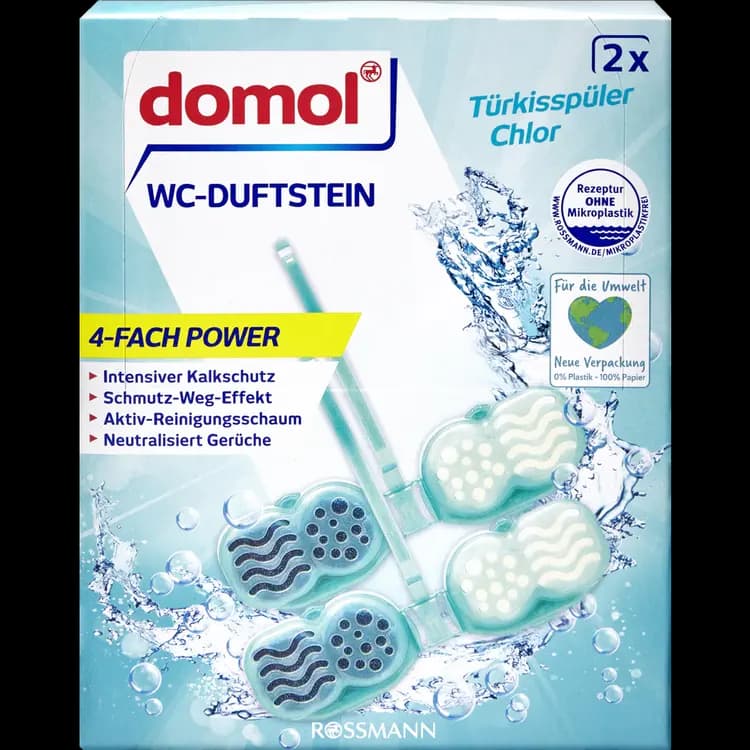 Domol unitaz temizleyici blok  96 gr turkuaz
