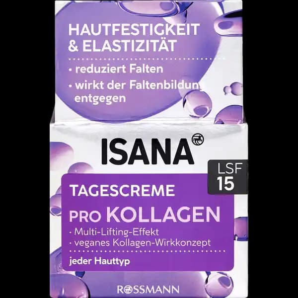 Isana kollagen gunduz krem spf15 50ml lifting