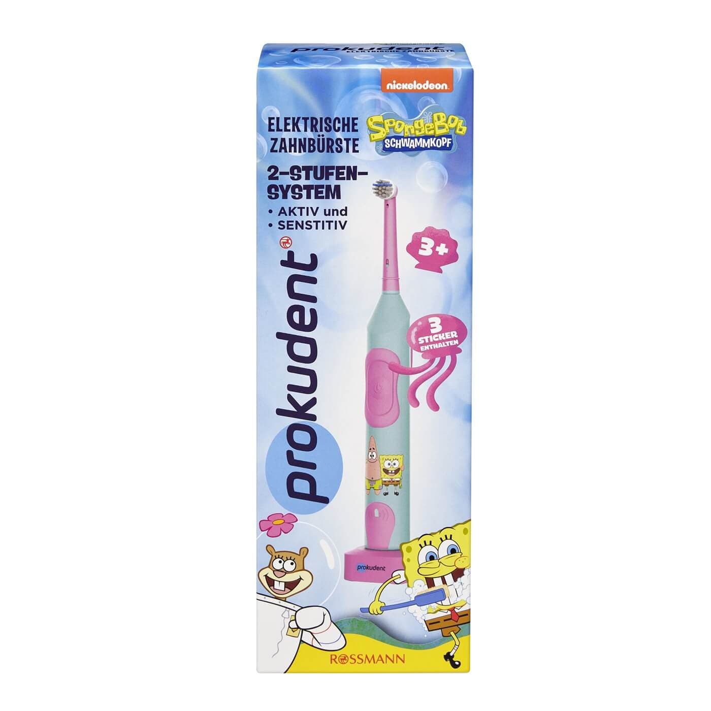 Prokudent elektrikli dis fircasi usaq 3+ spongebob