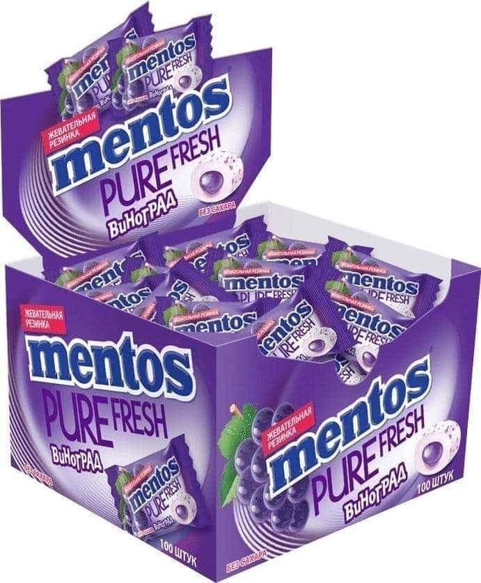 Mentos saqqiz pure fresh 2 qr uzum